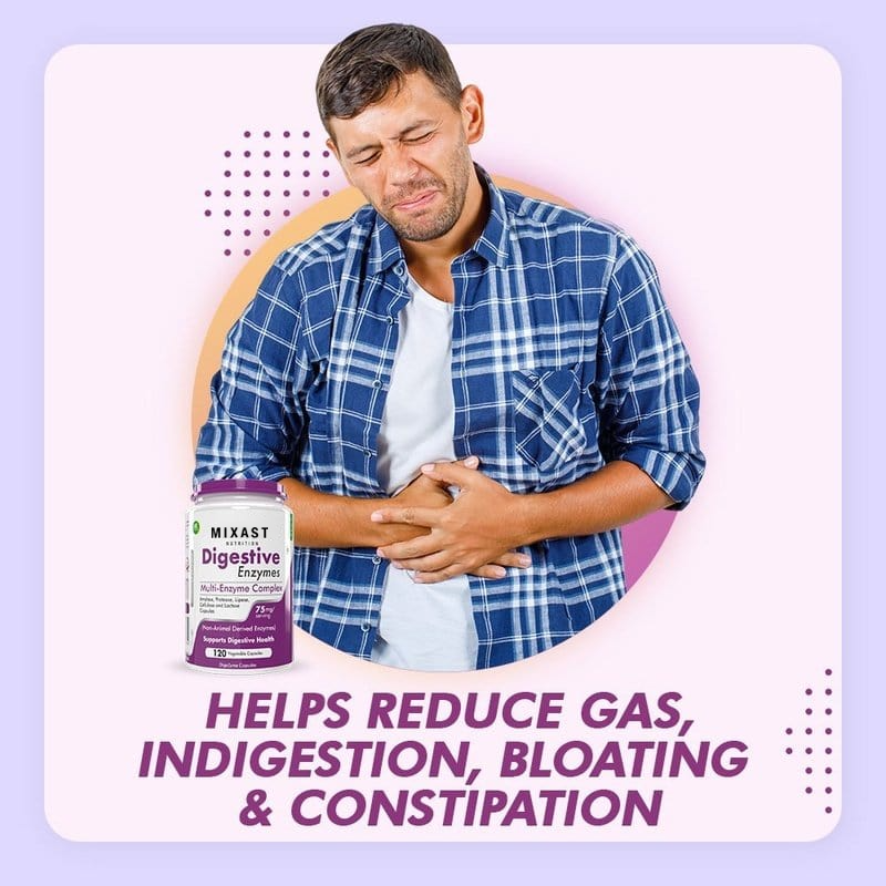 MIXAST® Digestive Enzyme, Support Digestive Health- Multi-Enzyme Complex