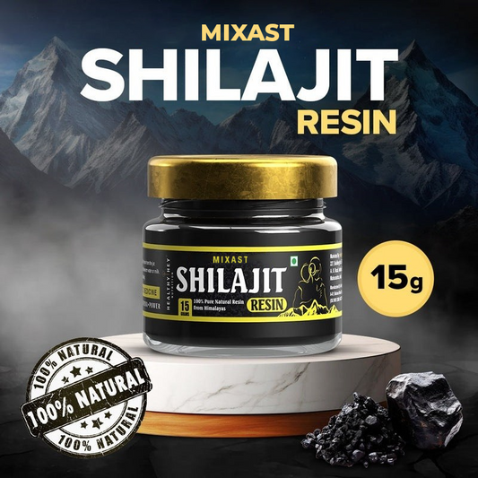 MIXAST® Pure Himalayan Shilajit/Sheelajit Resin | Boost Stamina & Strength - 15 g