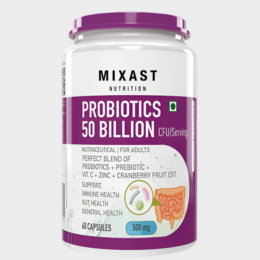 Probiotics 50 Billion CFU | Immune Gut Health, Multi-Strains, Targeted Release | 60 Veg. Capsules