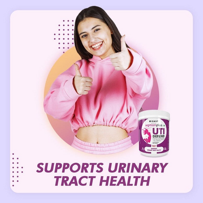 Woman Plus UTI, Supports Urinary Tract Health Defend Cranberry Flavour Powder 100g