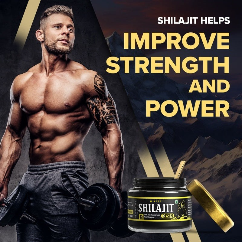 MIXAST® Pure Himalayan Shilajit/Sheelajit Resin | Boost Stamina & Strength - 15 g