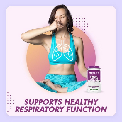 N-Acetyl L-Cysteine, Support Healthy Respiratory function (NAC) - Non-GMO -Gluten Free -Pack of 120 Veg. Capsules