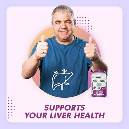 Milk Thistle Supplement 600mg Extract - Supports Liver Health and Antioxidant (Silymarin)